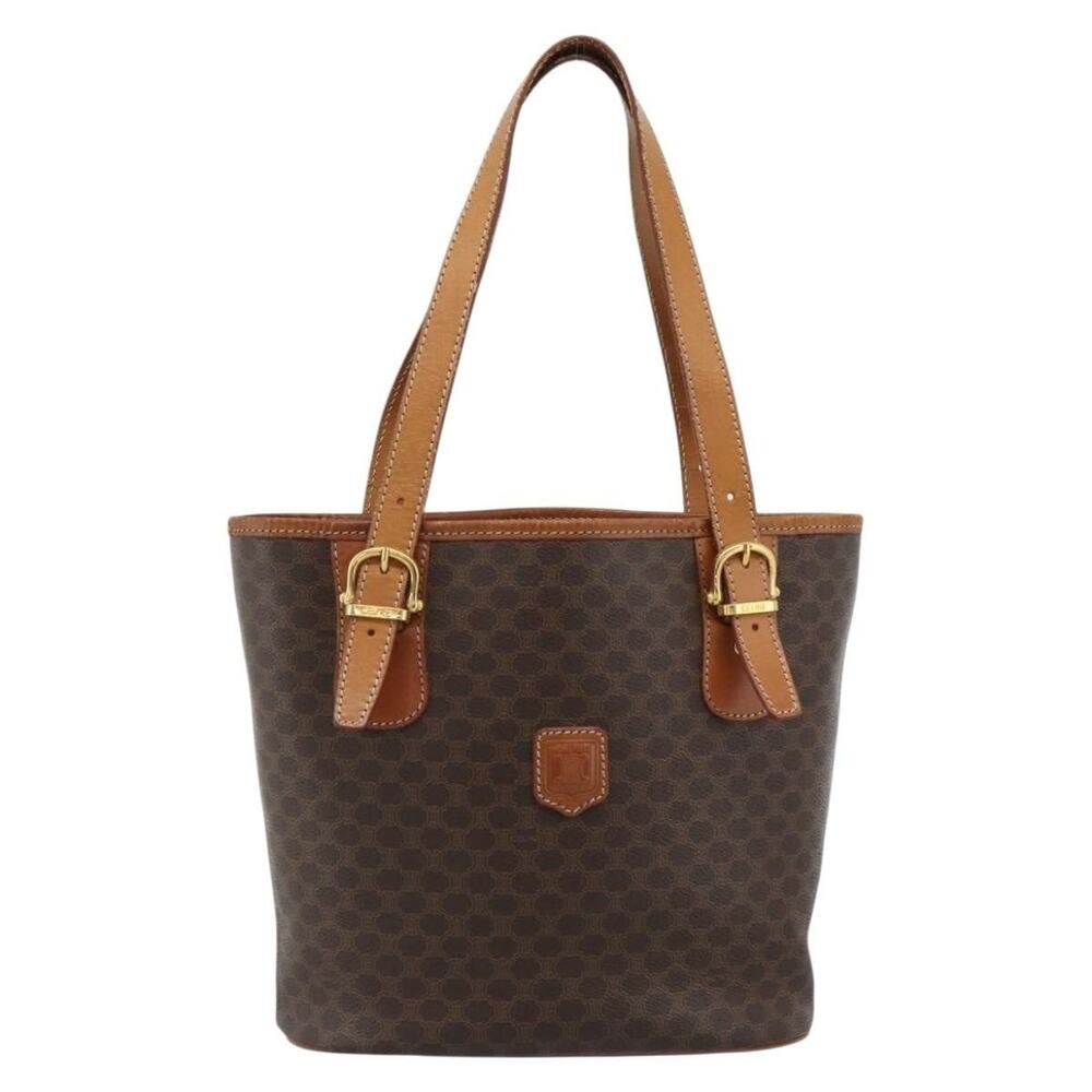 Celine Macadam Handbag Brown